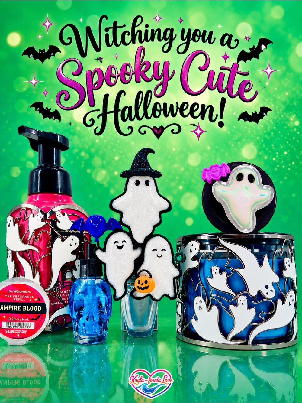 Bath & Body Works Ghost Halloween Collector Set Carnival Fog Ghoul Friend